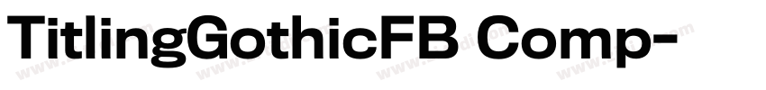 TitlingGothicFB Comp字体转换